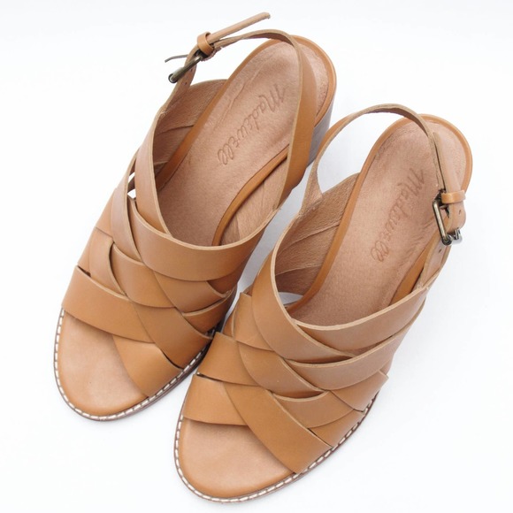 Madewell Cindy Woven Stacked Heel Sandal - Picture 3 of 8
